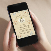 Invitation Citrouille automne 1er anniversaire