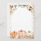 Invitation Citrouille Automne automne dans l'amour Fête des m (Dos)