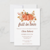 Invitation Citrouille Automne  Automne Fête des mariées (Devant)