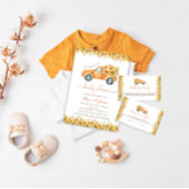 Invitation Citrouille Automne Baby shower de camion Invitatio