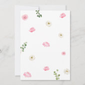 Invitation Citrouille Automne Baby shower de camion rose (Dos)