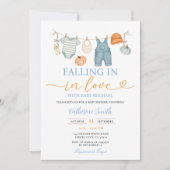Invitation Citrouille Automne Baby shower Vêtements pour bébé (Devant)