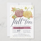 Invitation Citrouille automne | Fête des mariées d'automne (Devant)