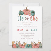 Invitation Citrouille Automne Genre Reveillez Party Invitatio (Devant)