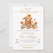 Invitation Citrouille Automne Nous Pouvons Attendre Baby show (Devant)