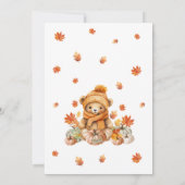 Invitation Citrouille Automne Nous Pouvons Attendre Baby show (Dos)