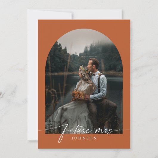 Invitation Citrouille Automne Tomber dans l'amour Fête des ma (Dos)