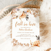 Invitation Citrouille Autumn Floral Fête des mariées
