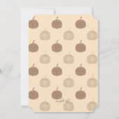 Invitation Citrouille Aztèque (Dos)