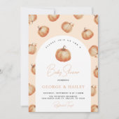 Invitation citrouille Baby shower (Devant)