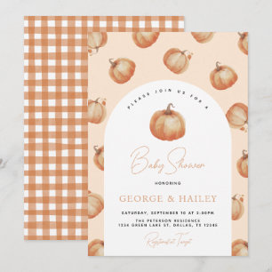 Invitation citrouille Baby shower