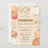 Invitation citrouille Baby shower (Devant)