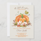 Invitation citrouille Baby shower Automne Automne  (Devant)