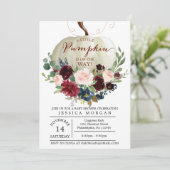 Invitation citrouille Baby shower - Baby shower d' (Debout devant)