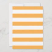 Invitation citrouille Baby shower Orange et or (Dos)