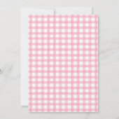 Invitation citrouille Baby shower - Plaid Floral (Dos)