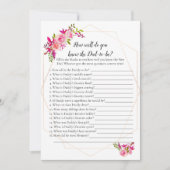 Invitation Citrouille Baby shower Qui Connaît Papa Meilleur J (Devant)