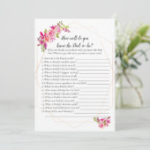 Invitation Citrouille Baby shower Qui Connaît Papa Meilleur J (Debout devant)