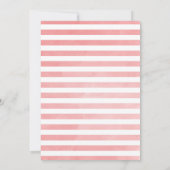 Invitation Citrouille Baby shower| Rose (Dos)