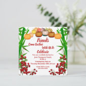 Invitation Citrouille Berry Green Bush automne (Debout devant)