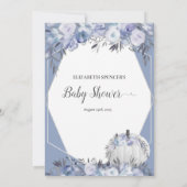 Invitation Citrouille blanc qui est ma maman Baby shower jeu (Dos)