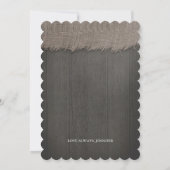 Invitation Citrouille blanc Russe Pays Bridesmaid (Dos)