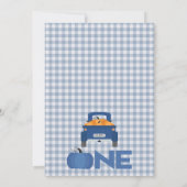 Invitation Citrouille bleu Citrouille de camion Feuilles Hay (Dos)