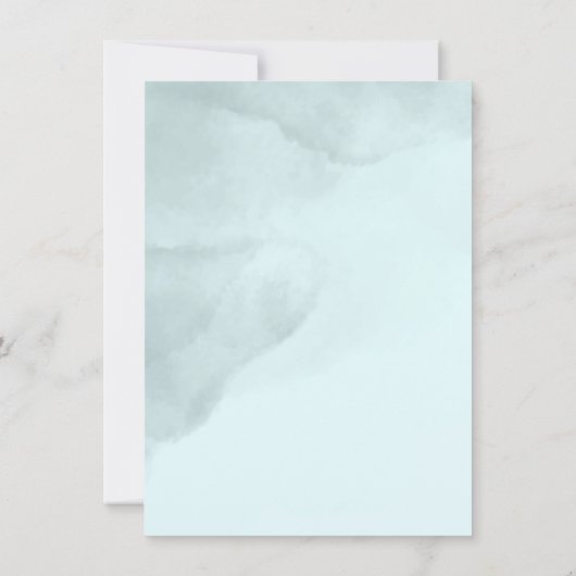 Invitation Citrouille bleu d'automne et Mariage Ginkgo (Dos)