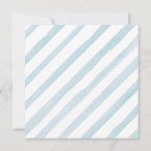 Invitation Citrouille bleu doux Baby shower floral rustique (Dos)