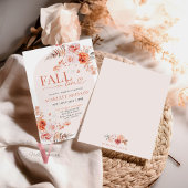 Invitation CITROUILLE BOHO Chute en amour Nuptiale Douche Inv