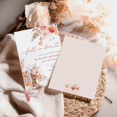 Invitation CITROUILLE BOHO Chute en amour Nuptiale Douche Inv