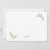 Invitation Citrouille bon thanksgiving (Dos)