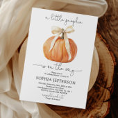 Invitation Citrouille Bow | Baby shower Citrouille de Fall Li