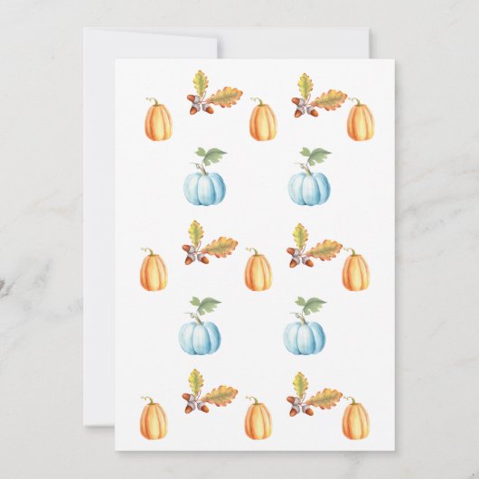 Invitation Citrouille Camion Automne Garçon fête d'anniversai (Dos)