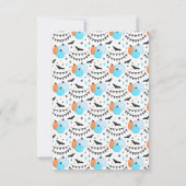 Invitation Citrouille Carving Anniversaire Fête Halloween (Dos)