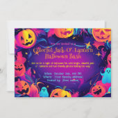 Invitation đCitrouille ColorĂ©e Halloween FĂȘte (Devant)
