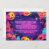 Invitation đCitrouille ColorĂ©e Halloween FĂȘte (Dos)