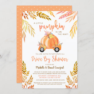 Invitation Citrouille d'aquarelle d'automne par Baby shower