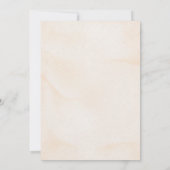 Invitation Citrouille d'aquarelle Floral Chute en Baby shower (Dos)