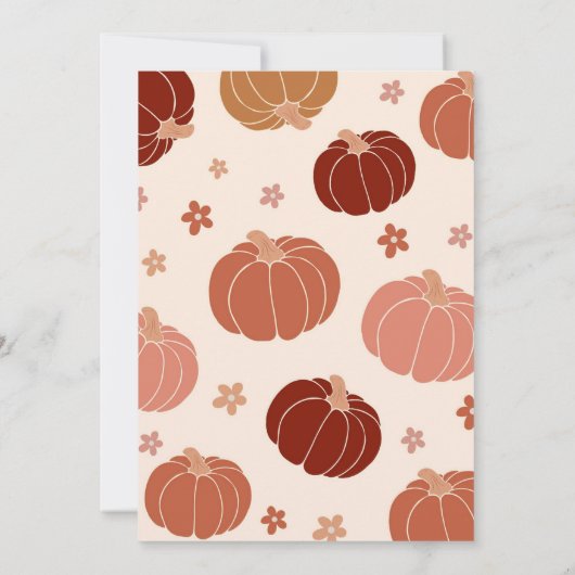 Invitation Citrouille d'arc rétro Onederful 1er anniversaire (Dos)