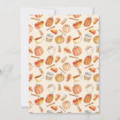 Invitation Citrouille d'automne Baby shower (Dos)