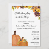 Invitation Citrouille d'automne Baby shower (Devant)