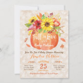 Invitation Citrouille d'automne Baby shower (Devant)