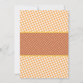 Invitation Citrouille d'automne Baby shower (Dos)