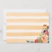 Invitation Citrouille d'automne Bébé Anniversaire avec enfant (Dos)