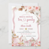 Invitation Citrouille d'automne Boho Coquette Bridal Tea Part (Devant)