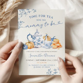 Invitation Citrouille d'automne Chinoiserie Baby shower Tea P