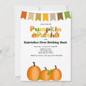 Invitation Citrouille d'automne cueillir la première fête d'a (Devant)