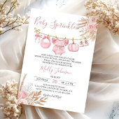 Invitation Citrouille d'automne d'arrosage de bébé Invitatio