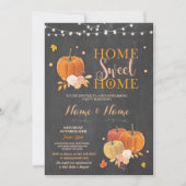 Invitation Citrouille d'automne de la Chalk douce à domicile (Devant)